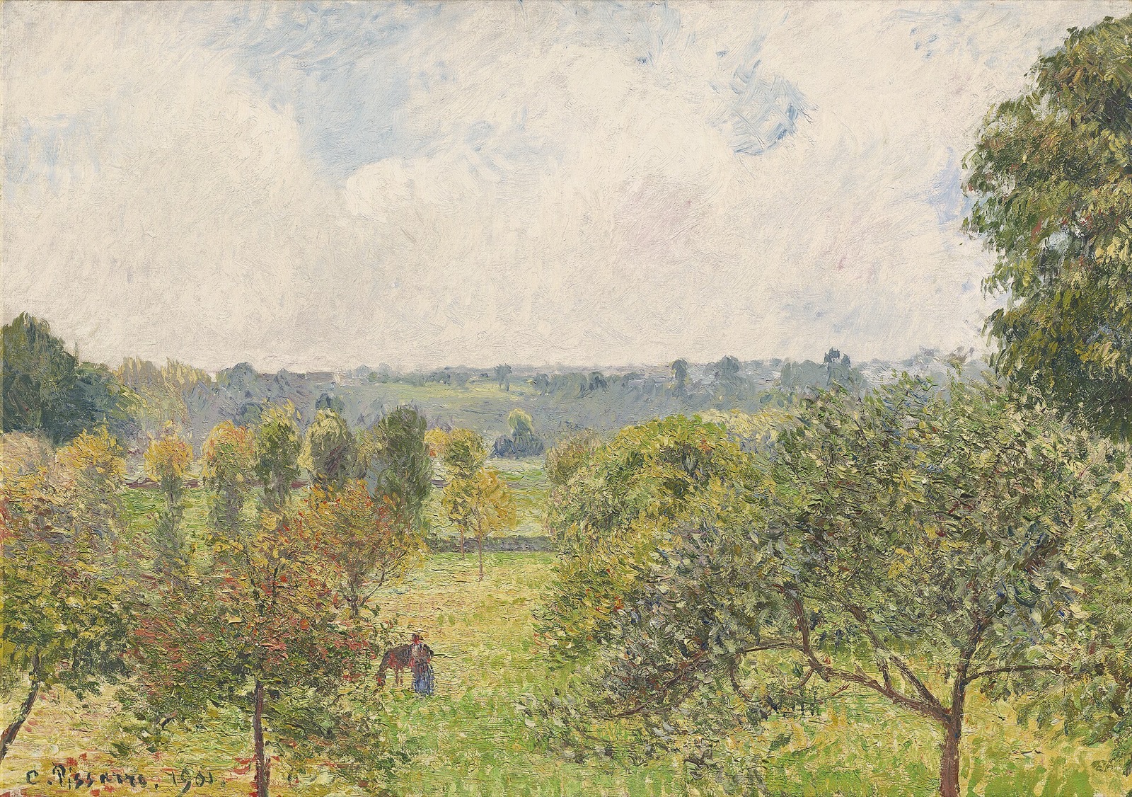 Toits de Paris sous la pluie d'automne